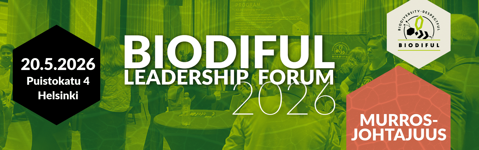 Biodiful leadership forum 2026 mainosbanneri.