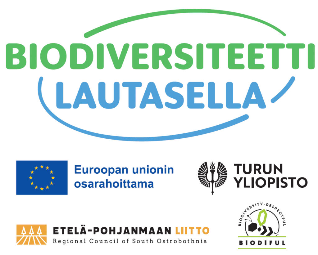 Biodiversiteetti lautasella pelin logo ja rahoittajat