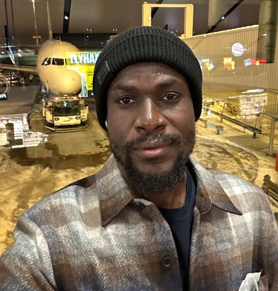 Pd d student Emmanuel Kofi Dzagef
A moment at the airport before departure. 